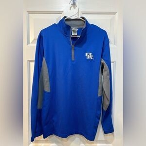 Kentucky UK Wildcats 1/4 Zip Pullover Shirt Blue Knights Apparel Men's Size M